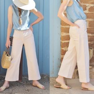 EVERLANE Wide Leg Crop Pants